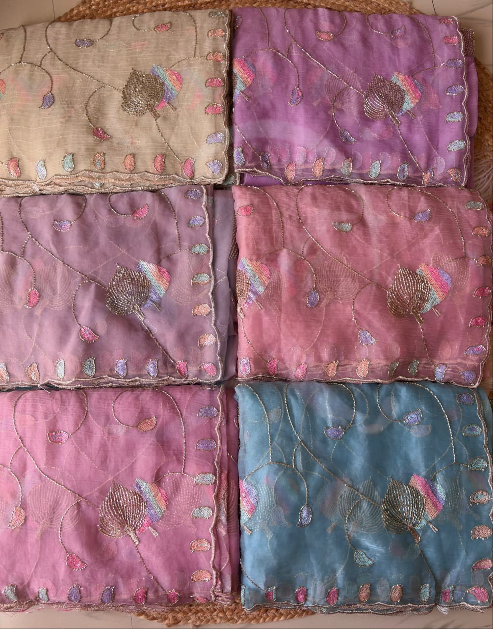 Chiffon With Sequence Work Saree