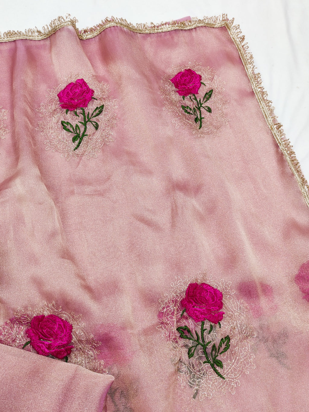 Gabana Silk Emberodery Work Saree