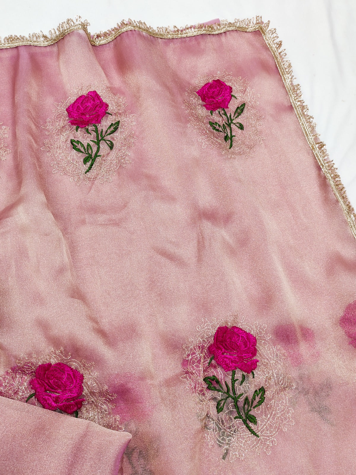 Gabana Silk Emberodery Work Saree