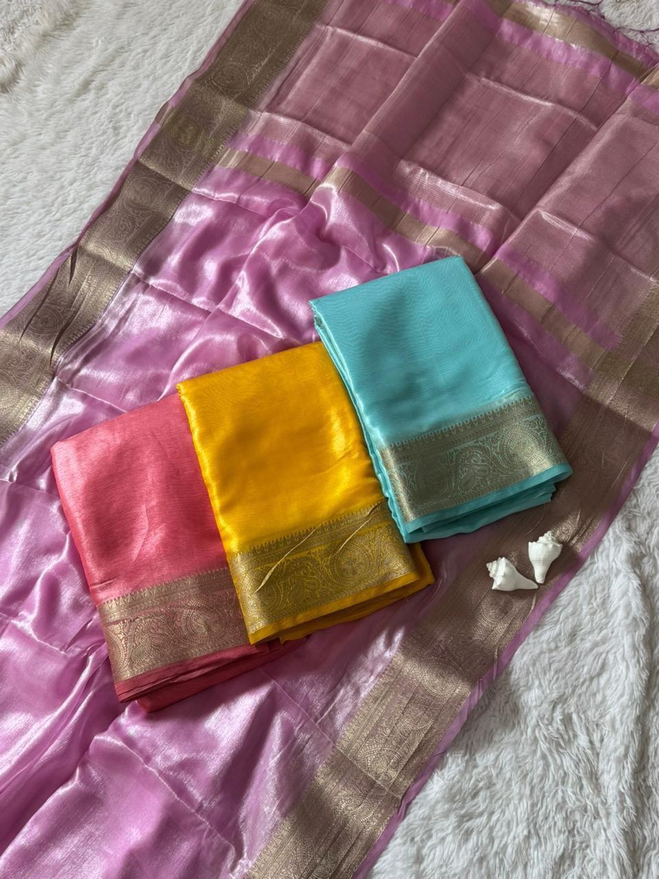 Tew Silk In Weaving Pure Zari Work Saree
