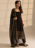 Satin Silk Sequins Work Readymade Salwar Suit