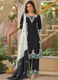 Satin Silk Embroidery Work Readymade Salwar Suit