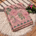 Pink Silk Printed Work Saree