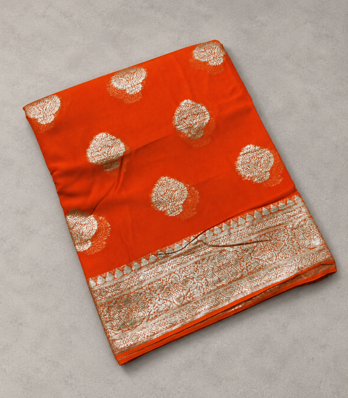 Georgette Viscose Weaving Border Saree