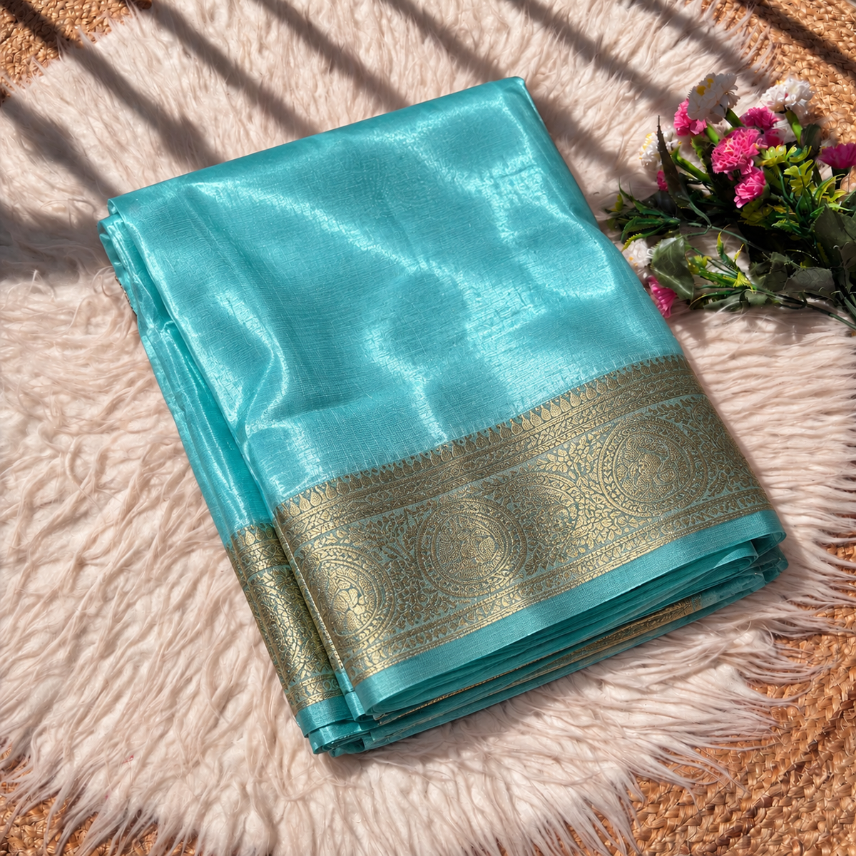 Tew Silk In Weaving Pure Zari Work Saree