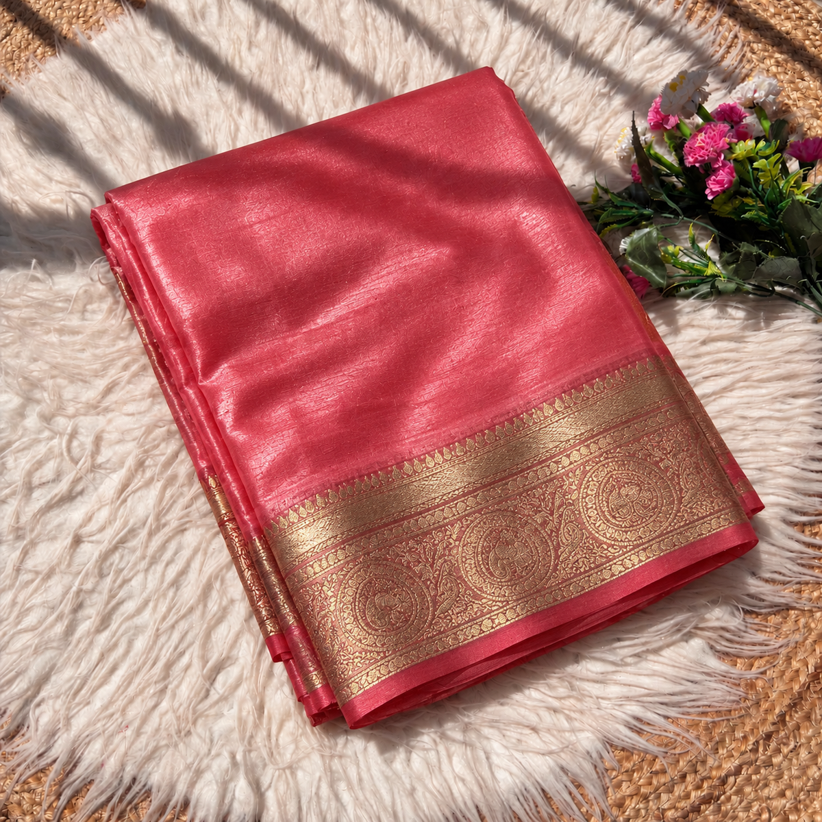 Tew Silk In Weaving Pure Zari Work Saree