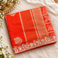 Dola Viscose Weaving Bandhej Print Pallu Saree