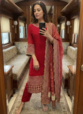 Georgette Sequins Work Casual Wear Readymade Salwar Suit