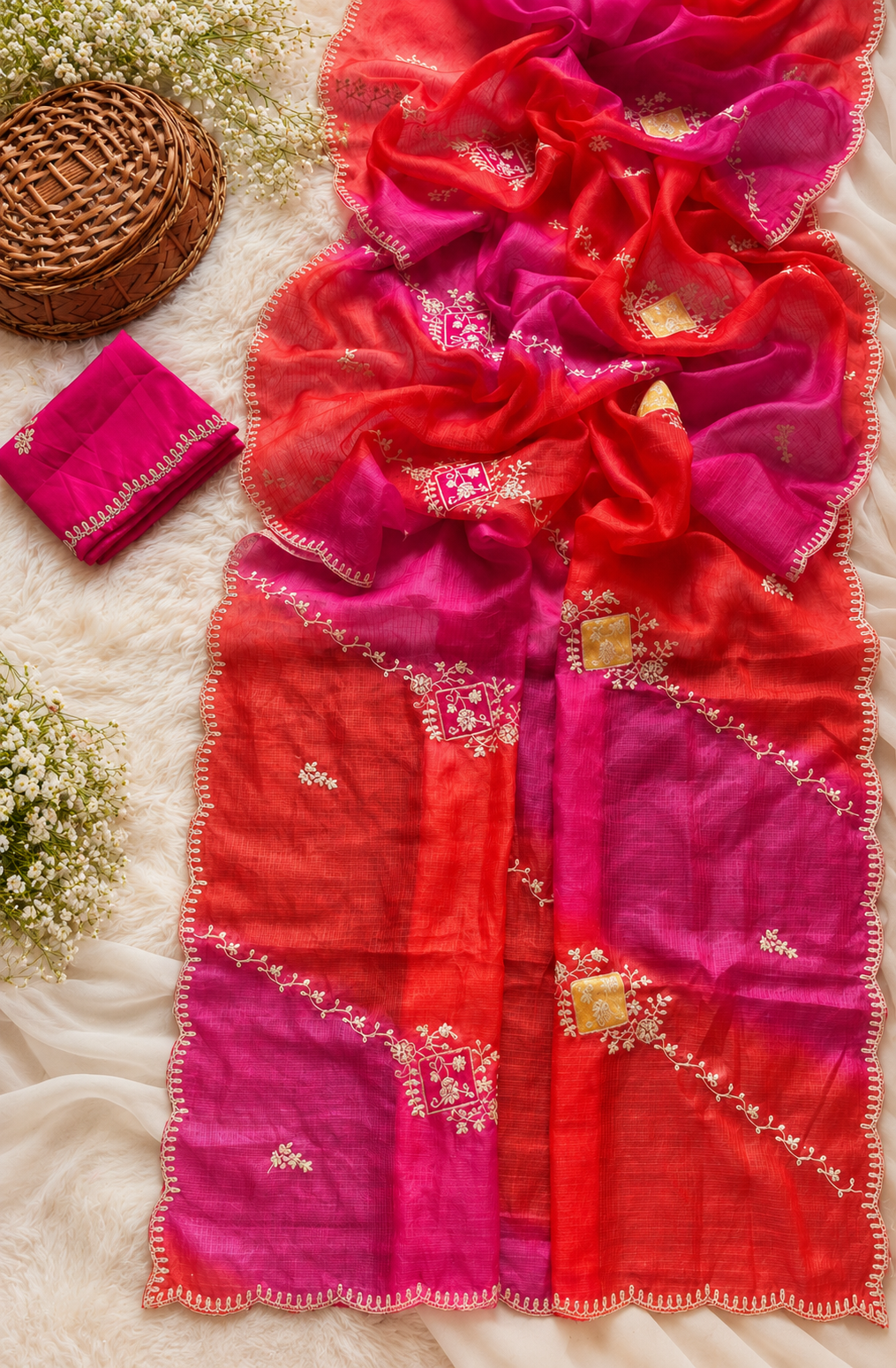 Fancy Work Designer Saree